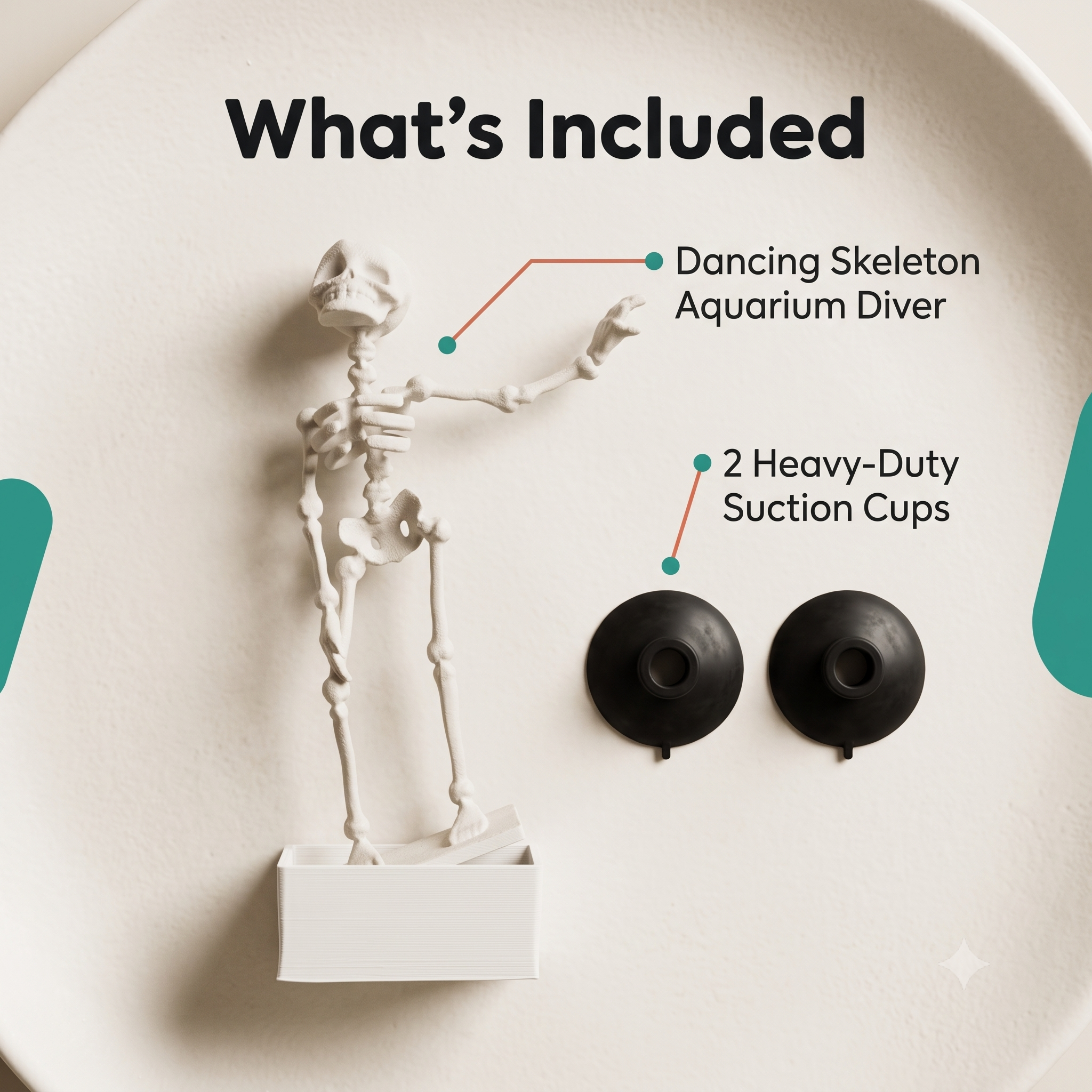 Dancing Skeleton Aquarium Diver — Bubbling Ornament Dancing Skeleton Aquarium Diver — Bubbling Ornament - Image 6