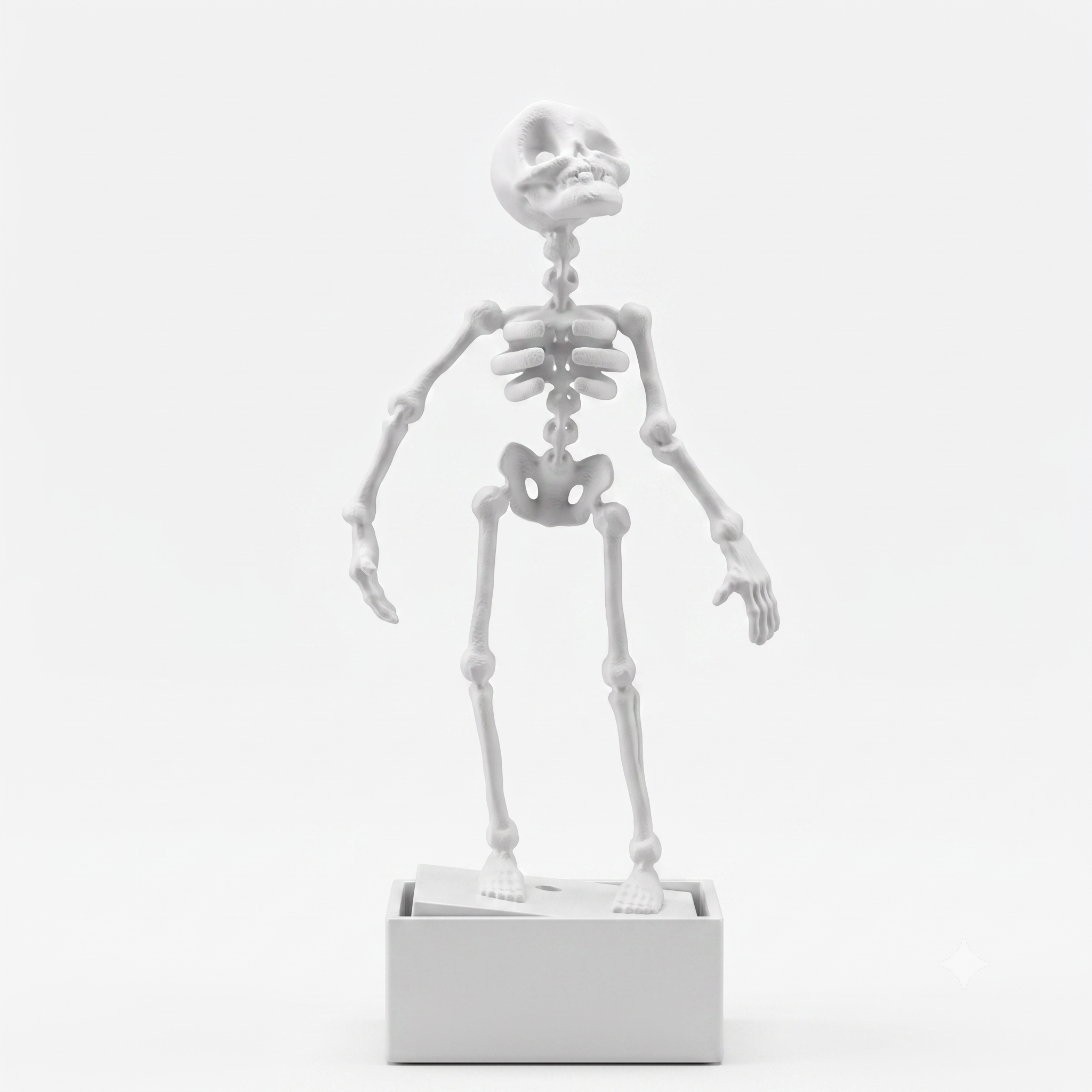 Dancing Skeleton Aquarium Diver — Bubbling Ornament Dancing Skeleton Aquarium Diver on white background, suction-mount base with 2 suction cups